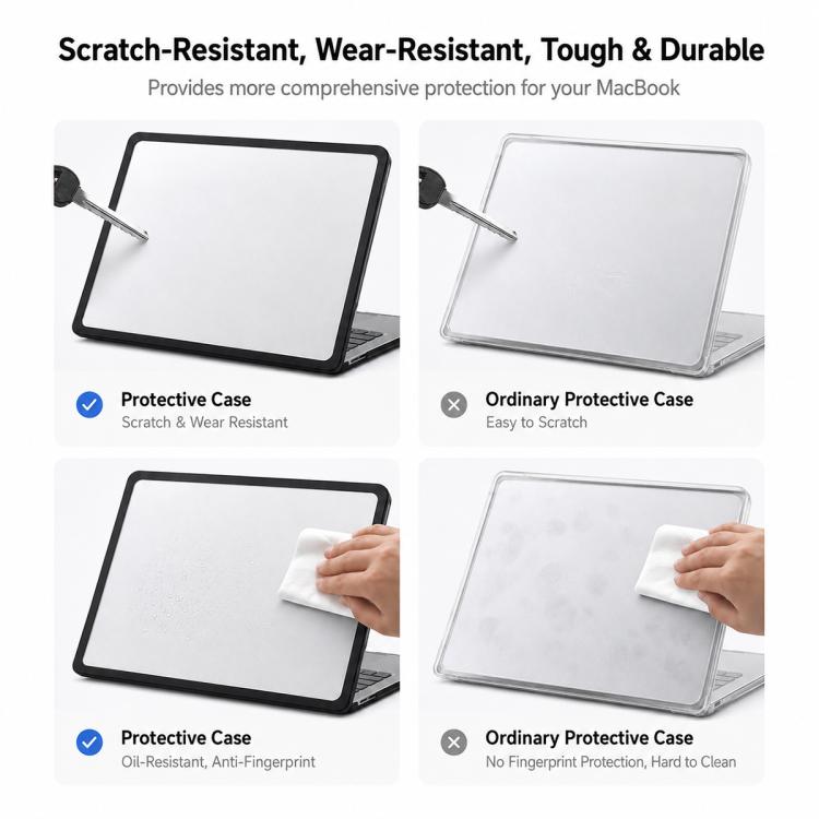 Crystal Frosted Transparent Laptop Case