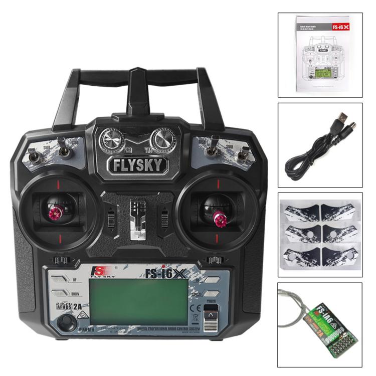 FlySky FS-I6X 10-Channel Transmitter Drone Remote Control — I6X + IA6 Left