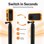 Camera Protective Frame with 1/4 Screw Mount — Horizontal Frame Orange
