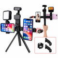 Live Broadcast Dual Phone Bracket Rotatable Phone Clamp Extension Mount