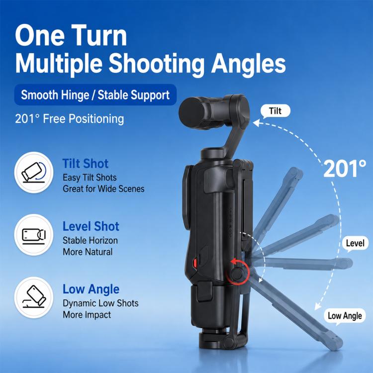Magnetic Quick-Release Selfie Stick Tripod