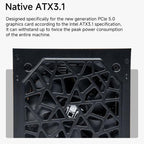 Jungle Leopard GPM1000 80 Plus Gold 1000W Fully Modular ATX 3.1 Desktop PC Power Supply, EU Plug