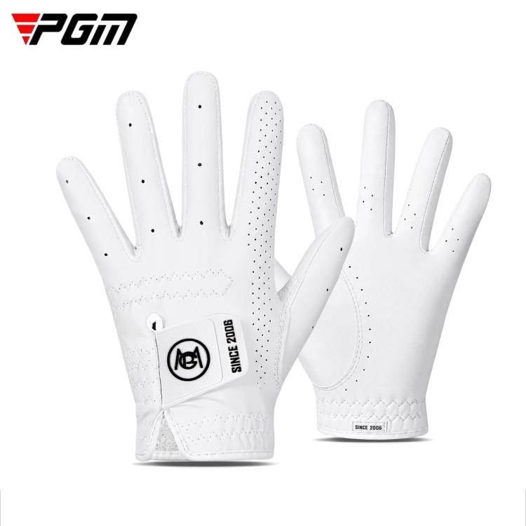 PGM ST048 Kids Wear-Resistant Non-Slip Breathable Golf Gloves — White