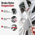 No-Removal Brake Disc Thickness Gauge, Car Brake Rotor Thickness Measuring Tool