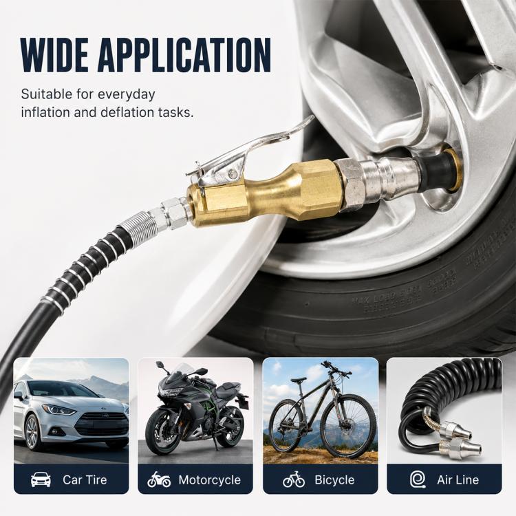 Car Air Tire Quick Inflation Deflation Valve, Pneumatic Inflation Tool