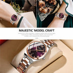 CURREN 9095 Women Stylish Quartz Watch with Calendar & Stainless Steel Strap — view 9