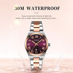 CURREN 9095 Women Stylish Quartz Watch with Calendar & Stainless Steel Strap — view 11