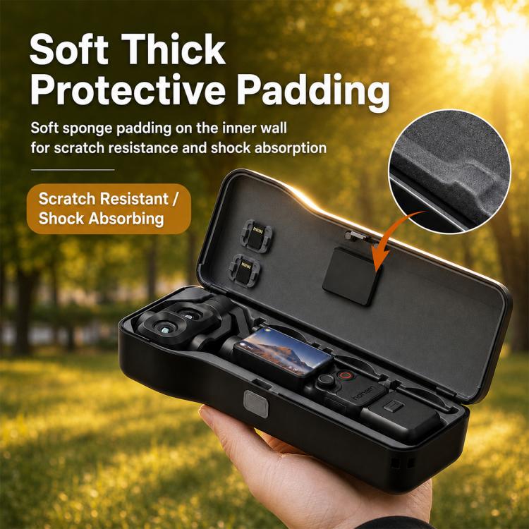 Full-coverage Hard Case Gimbal Protective Cover with Storage Slots for DJI Osmo Pocket4 Pro