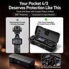 Full-coverage Hard Case Gimbal Protective Cover with Storage Slots for DJI Osmo Pocket4 Pro