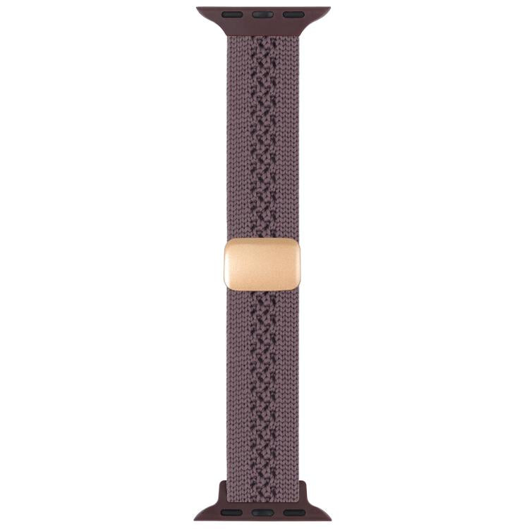 Slim Magnetic Clasp Knitted Nylon Watch Band — Greenery