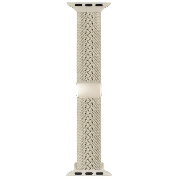 Slim Magnetic Clasp Knitted Nylon Watch Band — Light Blue