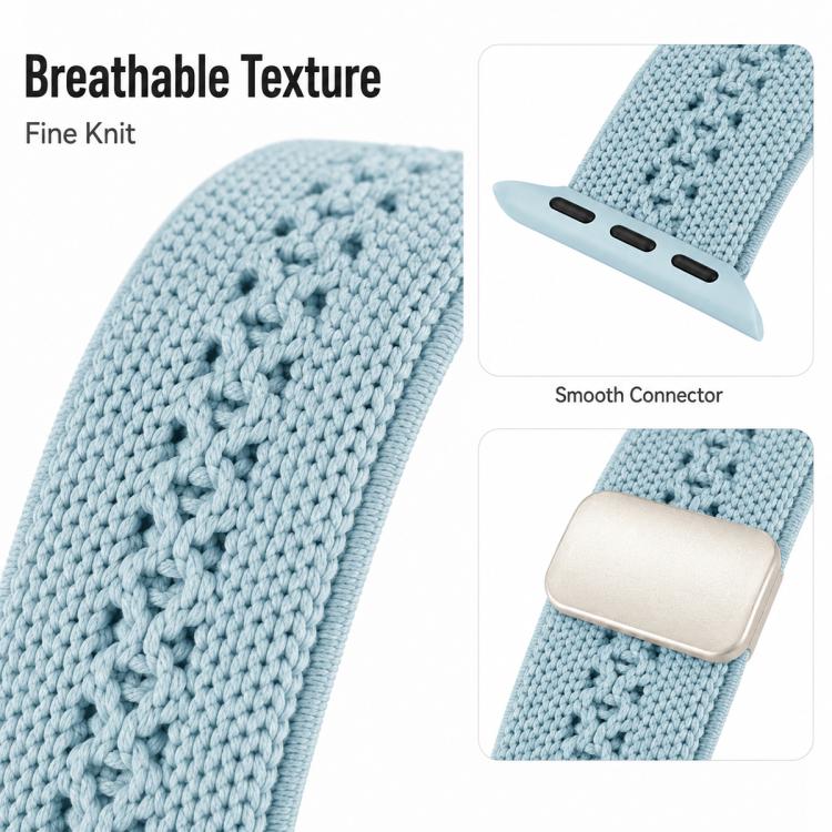 Slim Magnetic Clasp Knitted Nylon Watch Band