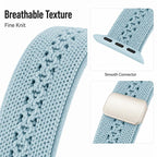 Slim Magnetic Clasp Knitted Nylon Watch Band