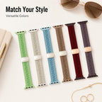 Slim Magnetic Clasp Knitted Nylon Watch Band