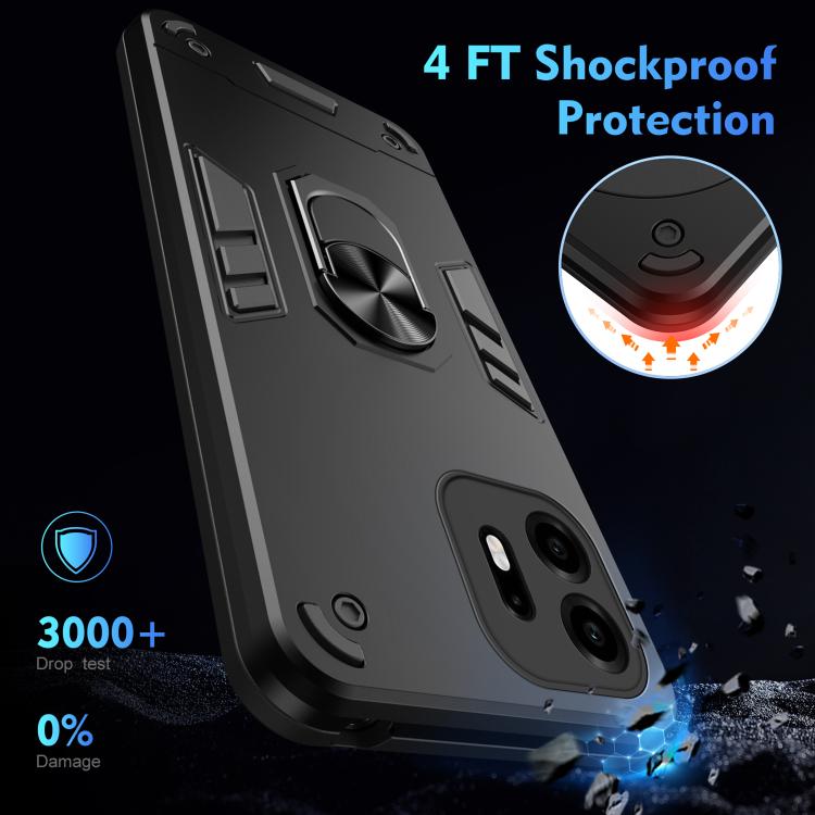Shockproof Metal Ring Holder Phone Case