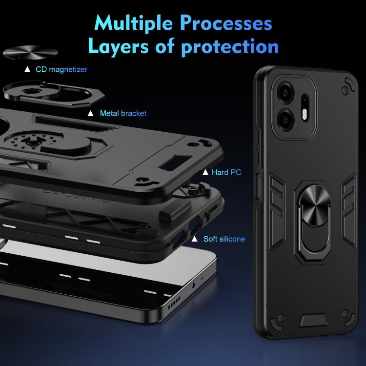 Shockproof Metal Ring Holder Phone Case
