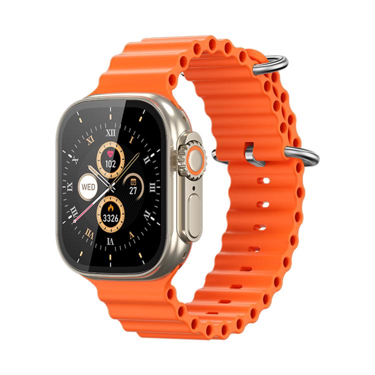 WK WH-10 Pathfinder Smart Watch, 2.01 inch, BT Call, Pedometer, Sedentary Reminder — Black