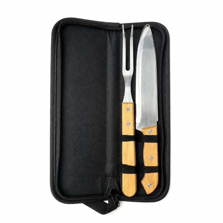 LsCook Portable Stainless Steel BBQ Tools with Carrying Bag
