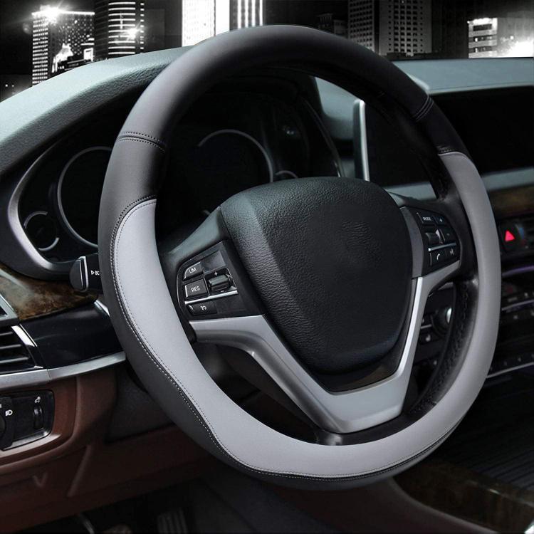 Car Microfiber Leather Steering Wheel Cover, Diameter: 38cm — without Inner Ring