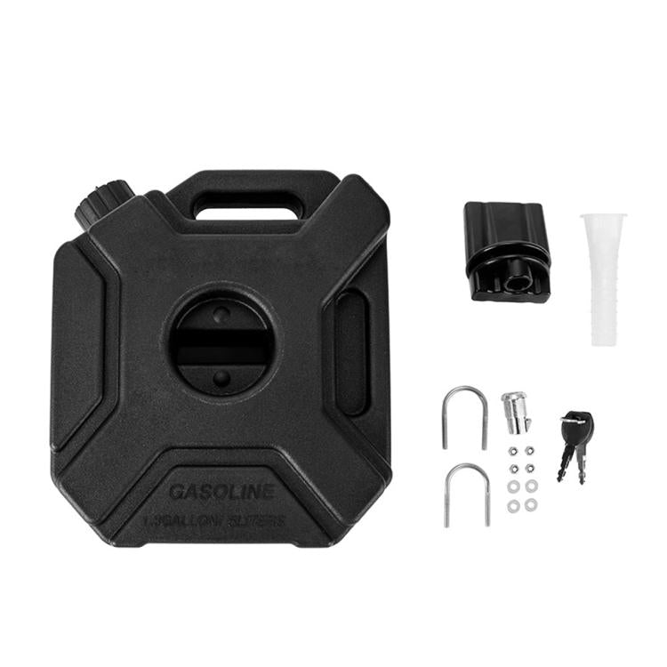 Car Plastic Fuel Tank Reserve Oil Container with Tool