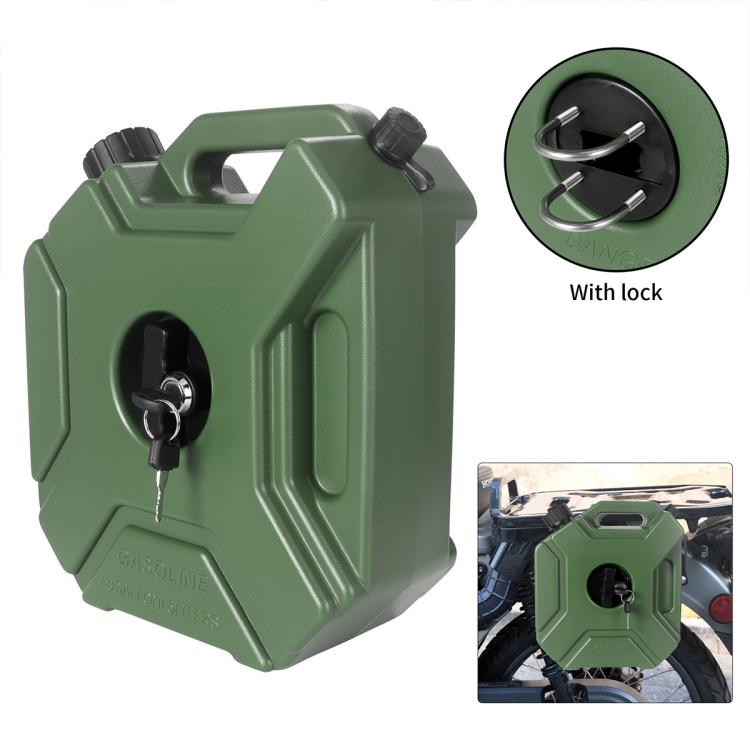 Car Plastic Fuel Tank Reserve Oil Container with Tool