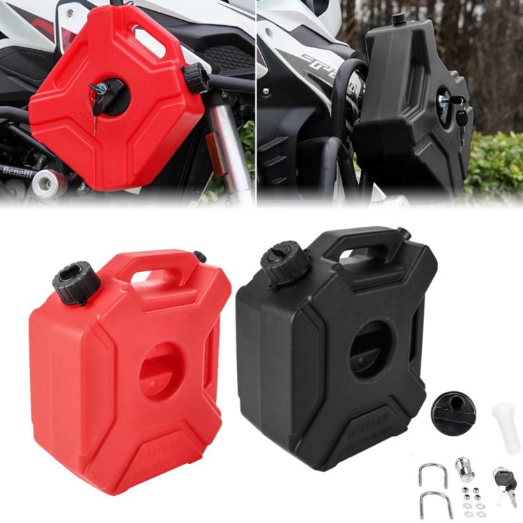 Car Plastic Fuel Tank Reserve Oil Container with Tool