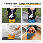 Portable Foldable PP Card Stool with Storage Basket — view 7