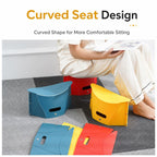 Portable Foldable PP Card Stool with Storage Basket — view 11