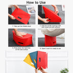 Portable Foldable PP Card Stool with Storage Basket — view 12