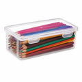 Large-Capacity Clear Stationery Storage Box