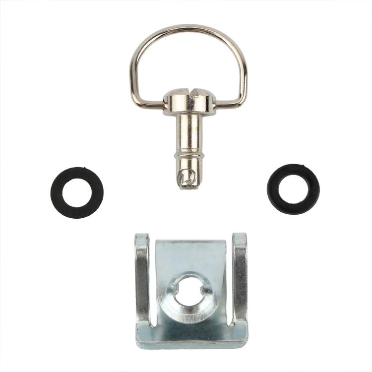 17mm Motorcycle Quick Release Screws FRP 1/4 D-ring Turn Race Fairing Fastener — Black