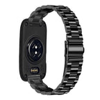 Slim Three Beads Flat Stainless Steel Watch Band