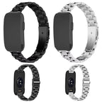 Slim Three Beads Flat Stainless Steel Watch Band
