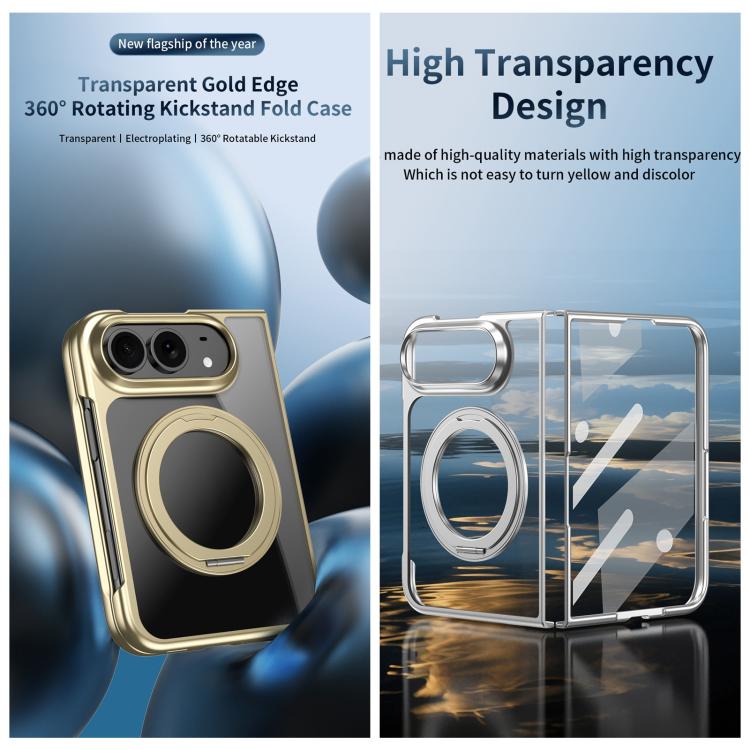 Clear Plated Magnetic Ring Holder Integrated Film Phone Case