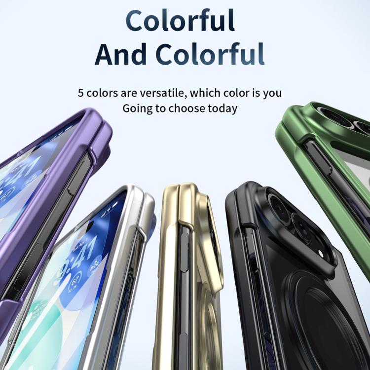 Clear Plated Magnetic Ring Holder Integrated Film Phone Case