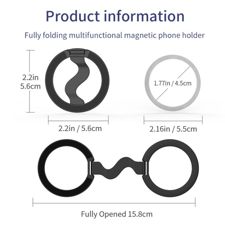 Painted Version Multifunctional Fully Foldable Rotating Magnetic Phone Holder