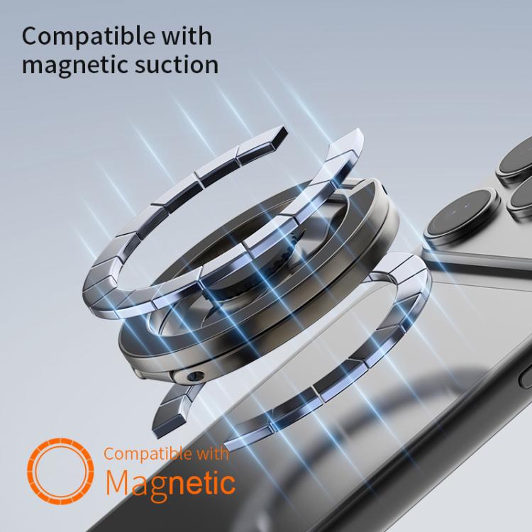 Electroplated Version Multifunctional Fully Foldable Rotating Magnetic Phone Holder