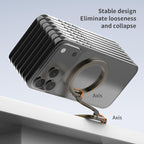 Electroplated Version Multifunctional Fully Foldable Rotating Magnetic Phone Holder