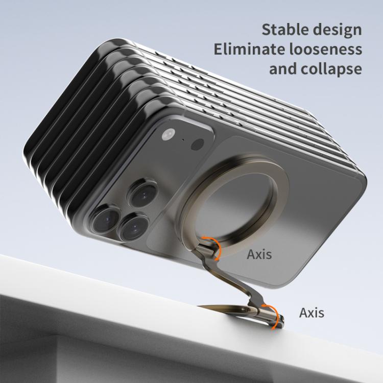 Electroplated Version Multifunctional Fully Foldable Rotating Magnetic Phone Holder