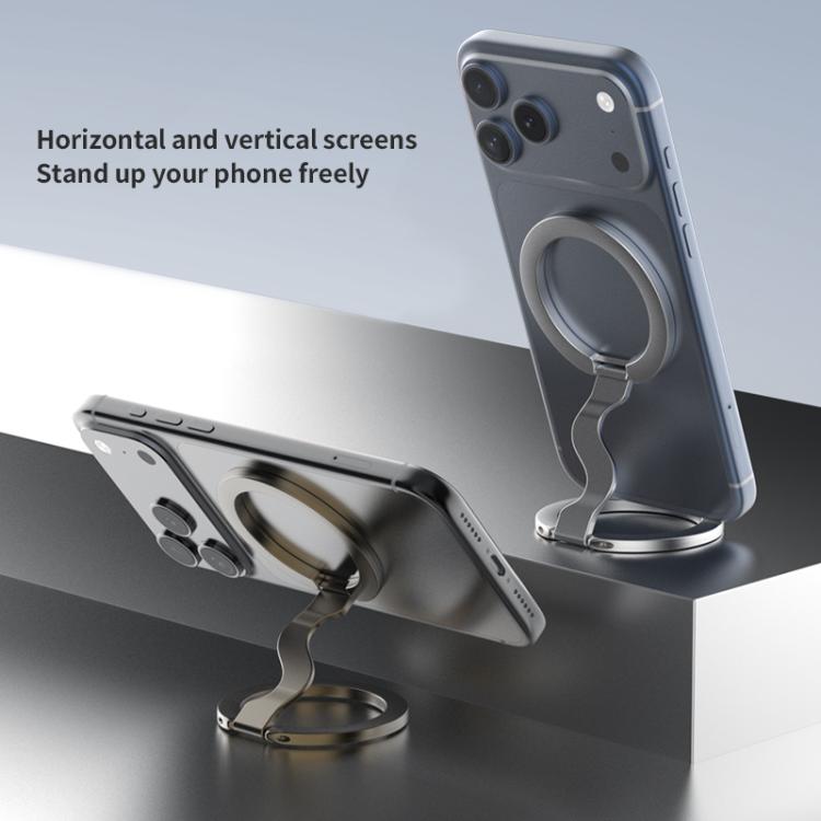 Electroplated Version Multifunctional Fully Foldable Rotating Magnetic Phone Holder