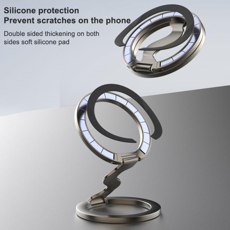 Electroplated Version Multifunctional Fully Foldable Rotating Magnetic Phone Holder