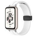 Folding Magnetic Black Clasp Solid Color Silicone Watch Band
