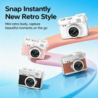 A18 2MP Ultra-Mini Retro Camera — Black