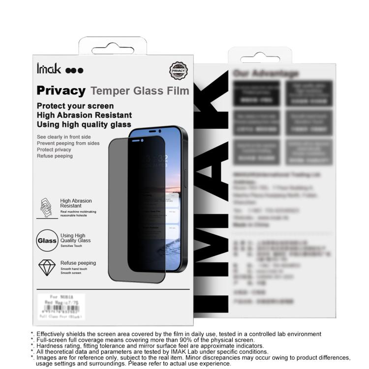 imak Full Screen Coverage Privacy Tempered Glass Film, Not Support Fingerprint Unlocking