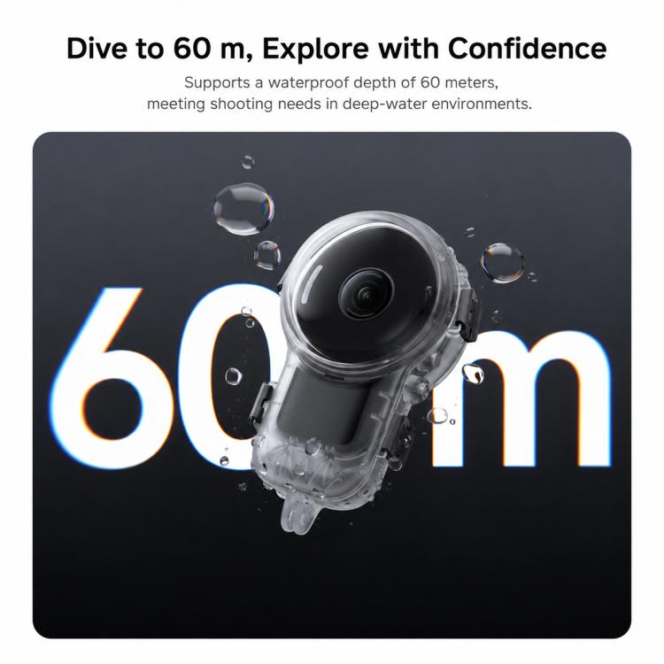 Professional Invisible Dive Housing 60m Waterproof Case