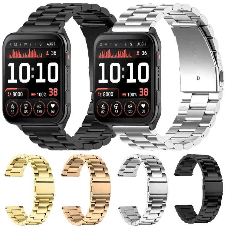 xDfind Three Beads Stainless Steel Watch Band