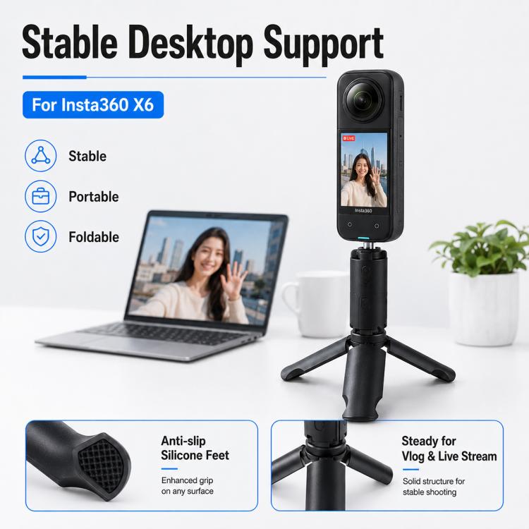 Mini Handheld Tripod Pocket Gimbal Desktop Holder — view 4