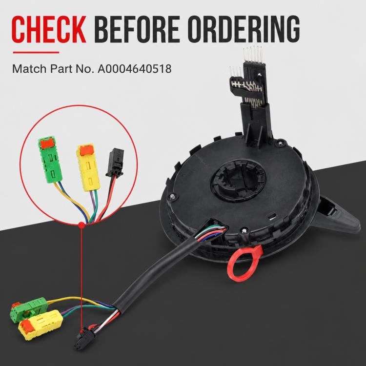 Car Steering Wheel Airbag Clock Spring Spiral Cable A0004640518