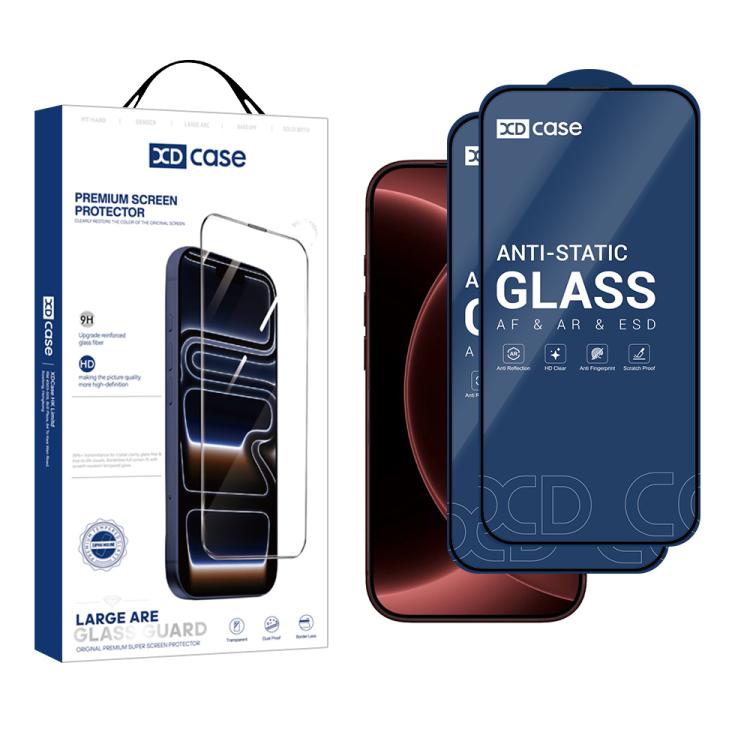 XDcase 2 PCS/Pack Silk-Printed HD Tempered Glass Film