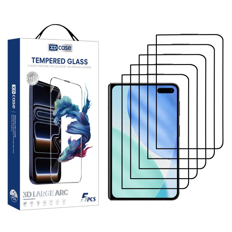 XDcase 5 PCS/Pack Silk-Printed HD Tempered Glass Film